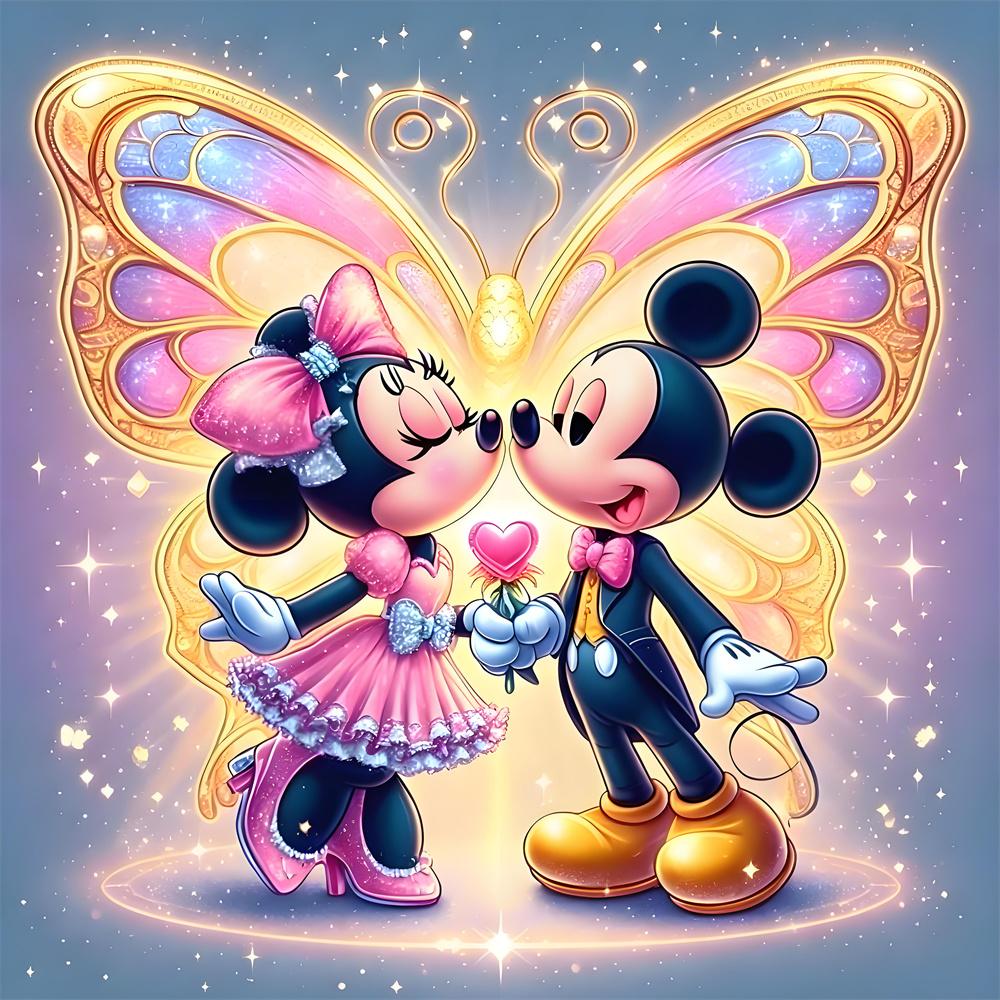 Disney ציור יהלומים 5D מיקי מיני ערכת פסיפס תפר צלב קישוט לבית מדבקת קיר מתנה בעבודת יד DIY