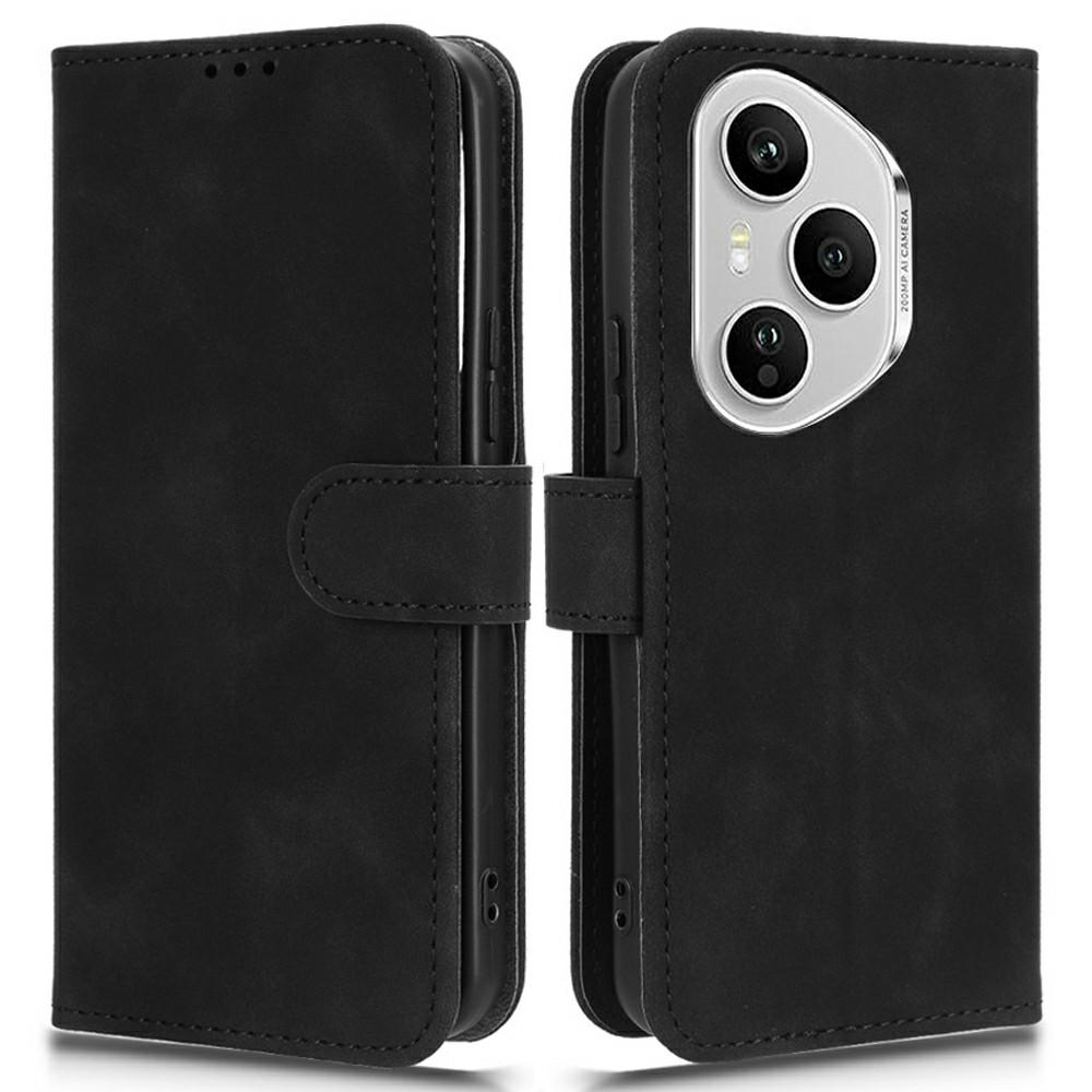 Dla Honor 400 Pro 5G (Światowy) Skórzane etui przyjemne w dotyku odporne na upadki portfel etui na telefon z klapką