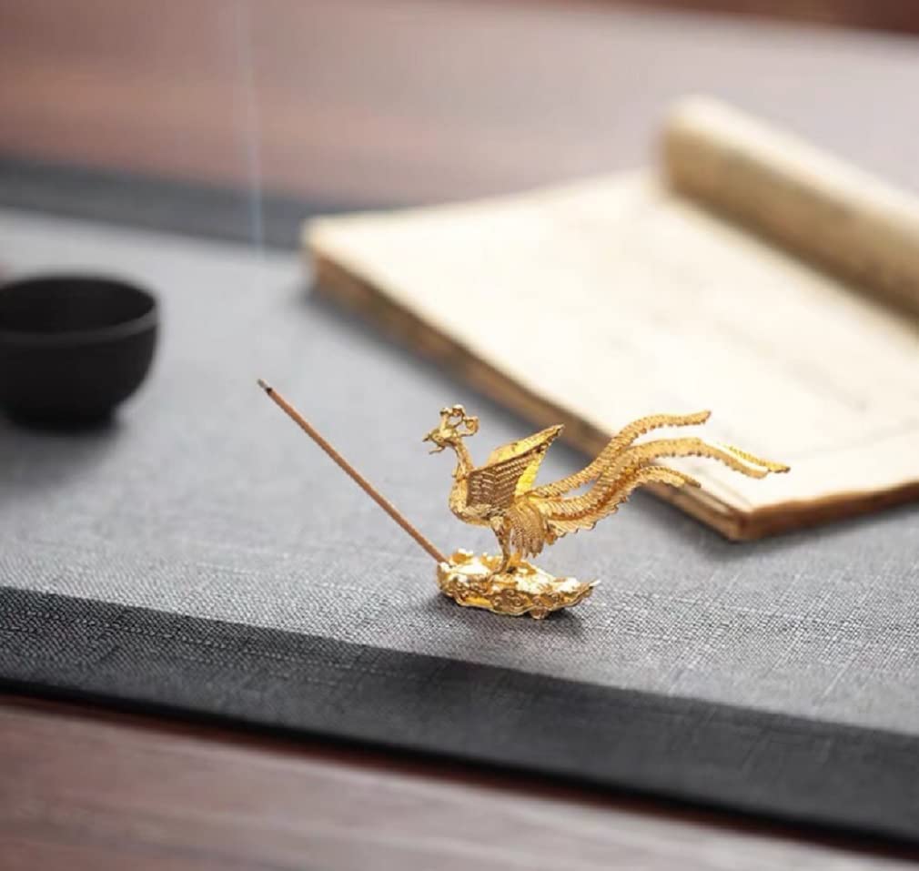 Kaimed Incense Holder, Incense Burner, Incense Plate, Incense Stick Holder, Buddhist Altar Plate, Incense Burner, Incense Holder, Phoenix Design,