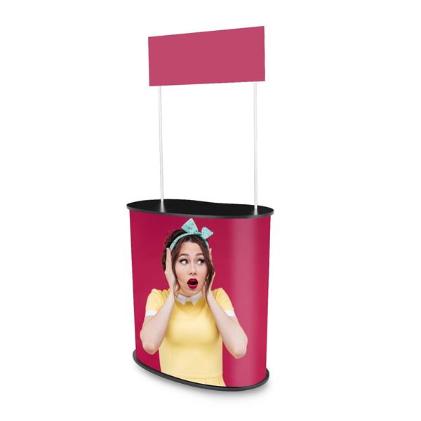 Promo stand with topper