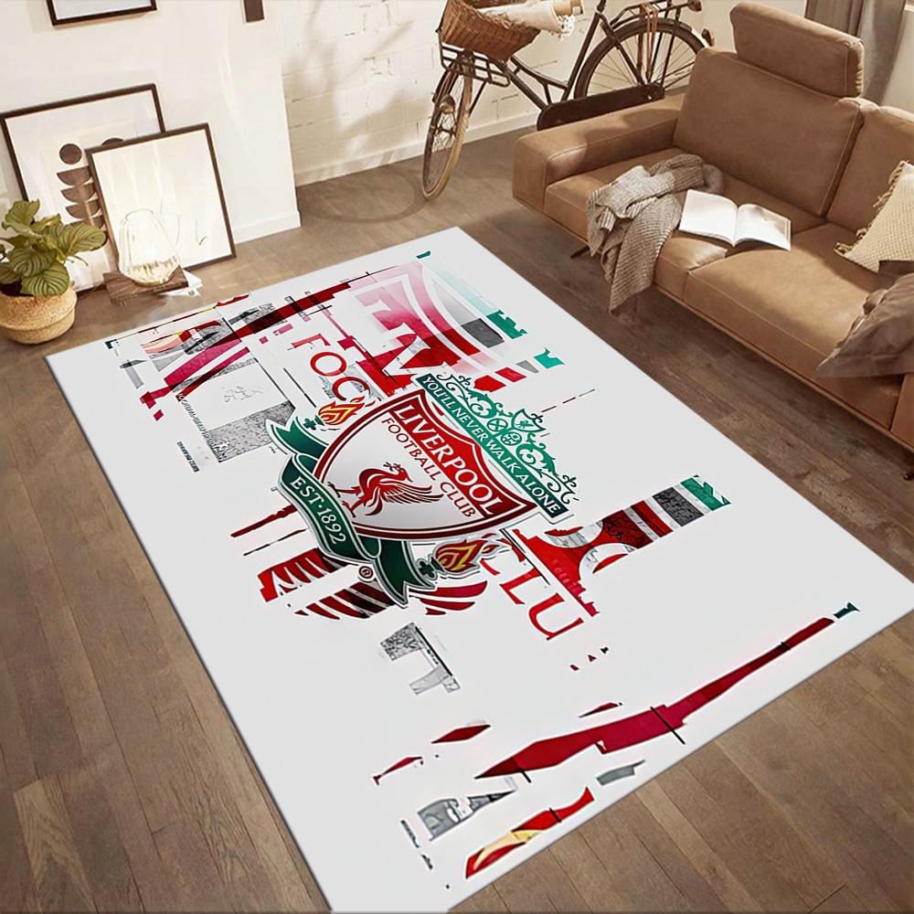 Liverpool Football Club Floor Rug Office Rug Perfect For Entryway Game Room Balcony Dining Room Antislip Rug Anime Office Decor