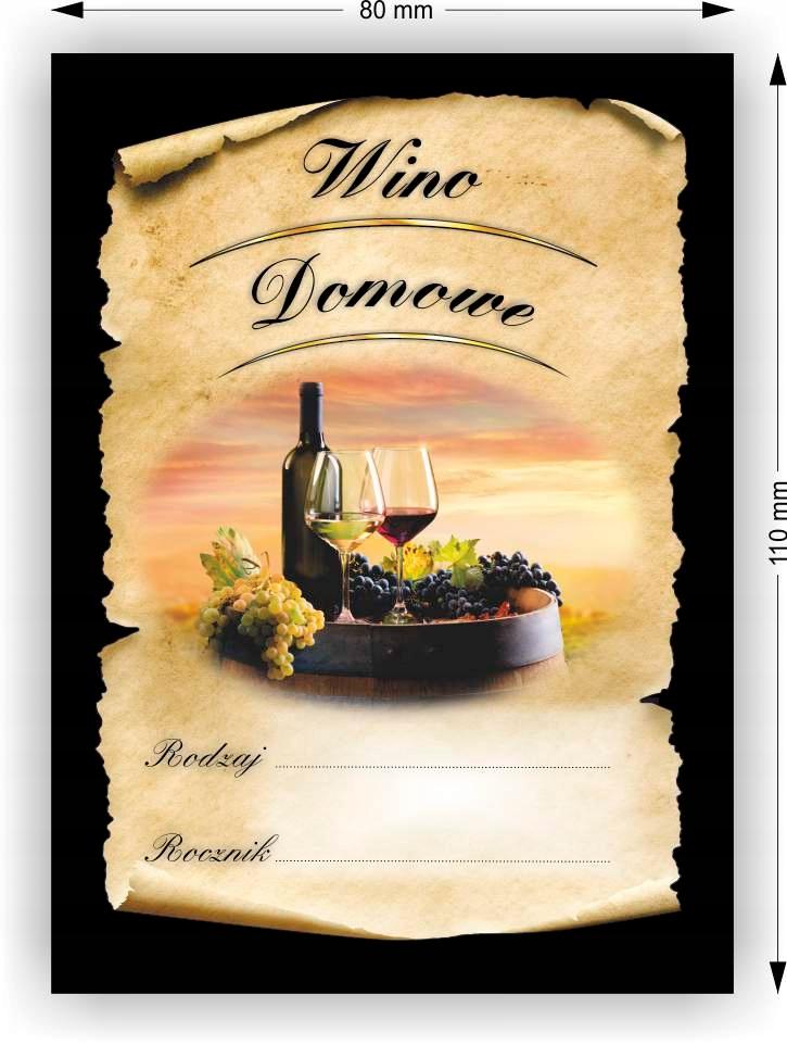 LABEL STICKER HOME WINE TYPE YEAR 10pcs WINE NEW