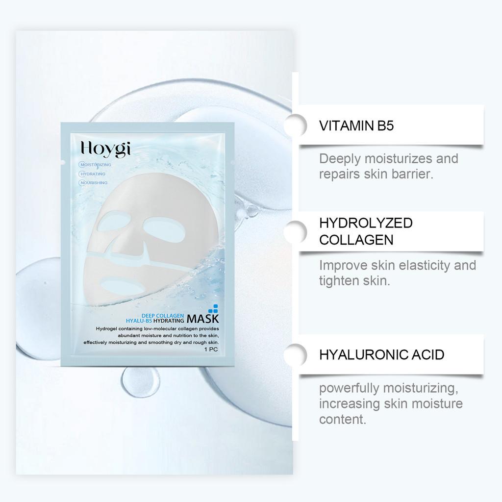 Hoygi Collagen B5 Hydrating Face Mask For Gentle Moisturizing And Pore Cleansing
