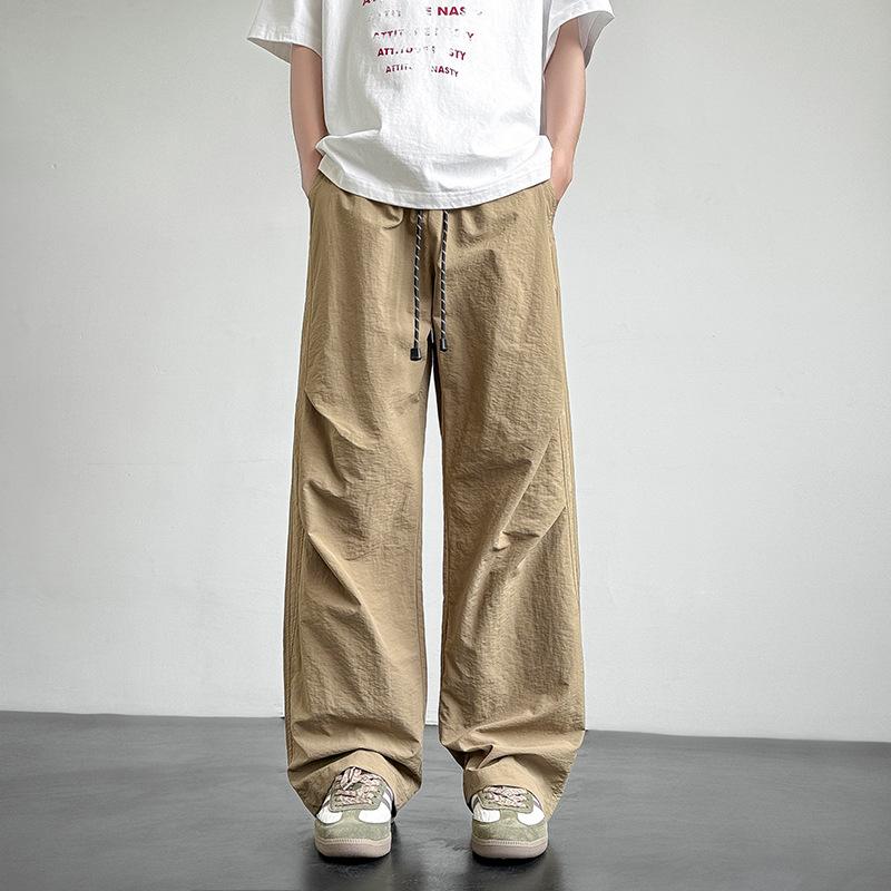 Casual Pants American Paratrooper Boys' Spring and Summer New Straight Loose Versatile Trousers Work Pants