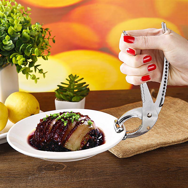 Stainless Steel Anti-Scalding Dish Clip Scald Proof Tongs Bowl Clamp Tongs Gripper
