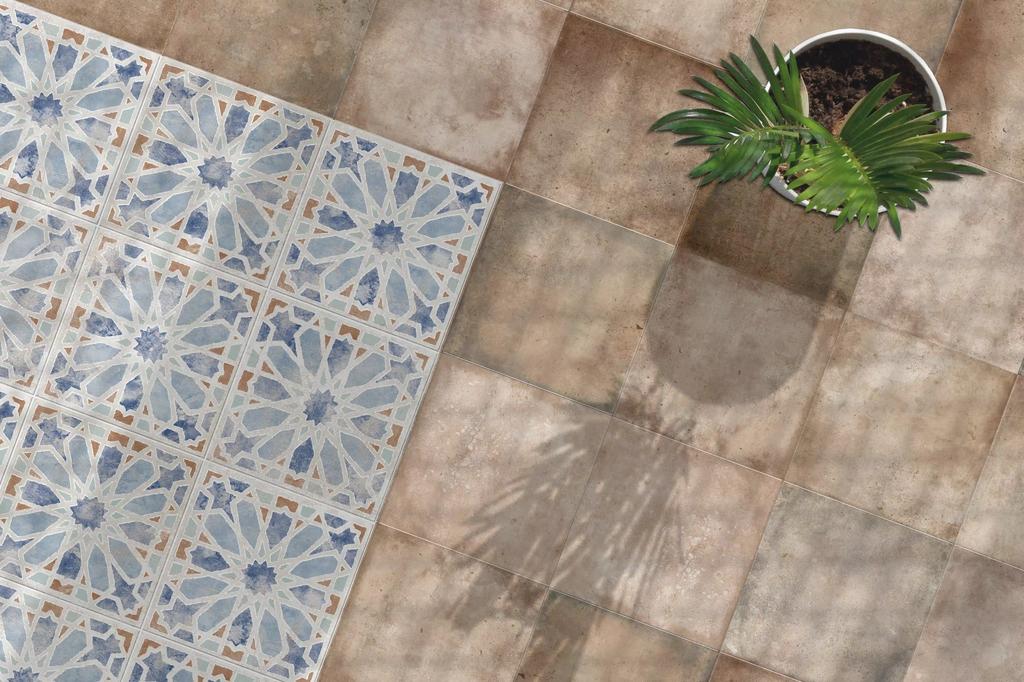 Decorative Stoneware Tile Patchwork Salerno Alhambra 20X20 Cm Class I