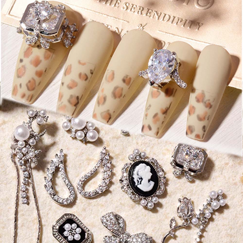 

Knot Tassel Chains Pendant Wing 3D Nail Zircon Nail Jewelry Nail Art Decorations Nail Rhinestones