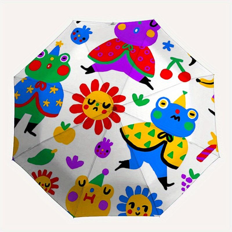 

1pc Colorful FrogsAutomatic Open/close, All-Season Portable Folding Umbrella for Friends, Travel, Everyday, Events yy250806118