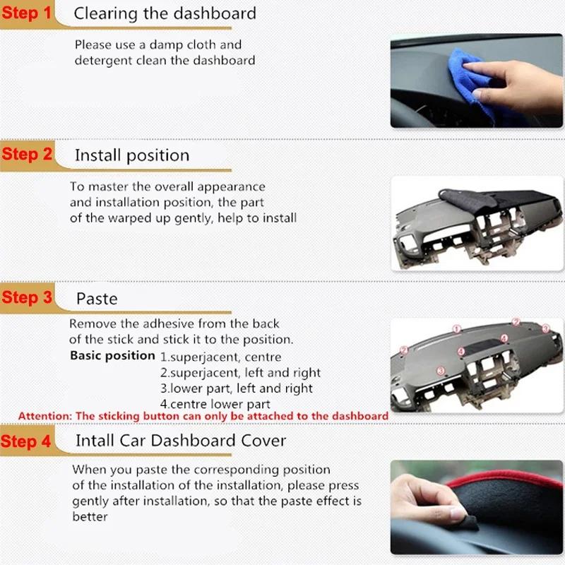 Car Dashboard Cover Dashmat Carpet Dash MatCape For Kia Niro II 2026 2026 2026 2026 Interior Anti-dirty Pad Accessories