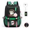 Demon slayer ghost extermination column student schoolbag junior high school student primary school student middle school student backpack