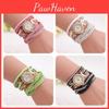 Chic Fashionable Round Stainless Steel Bling Rhinestone Wristwatch Gift