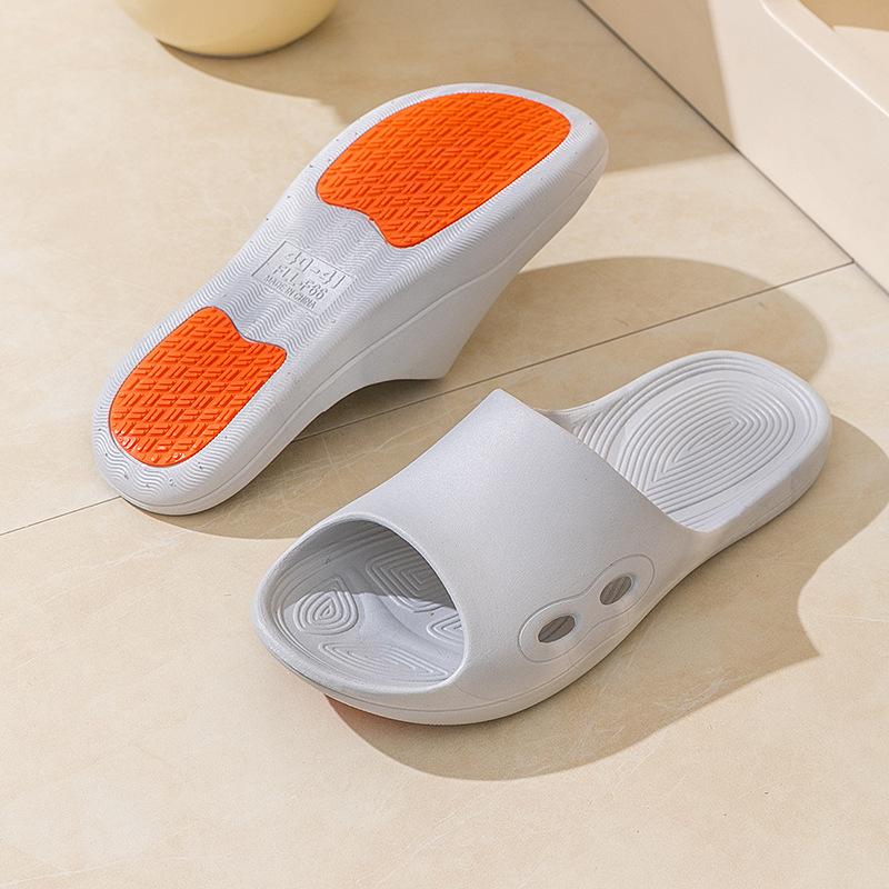 Men and Women's Solid Color Simple Indoor Slippers, Comfortable Breathable Anti-Slip Wear-Resistant Shock Absorbing Sandals