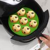 Silikon Kuchenformen, 3er-Pack Silikon Muffinformen für Fritteuse, Antihaft 7 Tassen Fritteusen-Muffinform zum Backen von Eierkuchen, Cupcakes, Törtchen, Brot