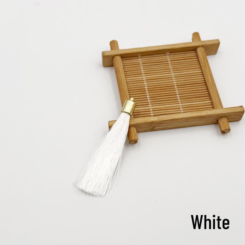 Gold Tassel Hat Pendant: 6cm Festive Spike for DIY Hair Ornaments, Earrings, or Bookmark Accessories.