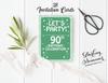 Darling Souvenir Green Birthday Invitation Card Printable Elegant Fill or Write In Blank Party Invites 28 Pcs 5 X 7