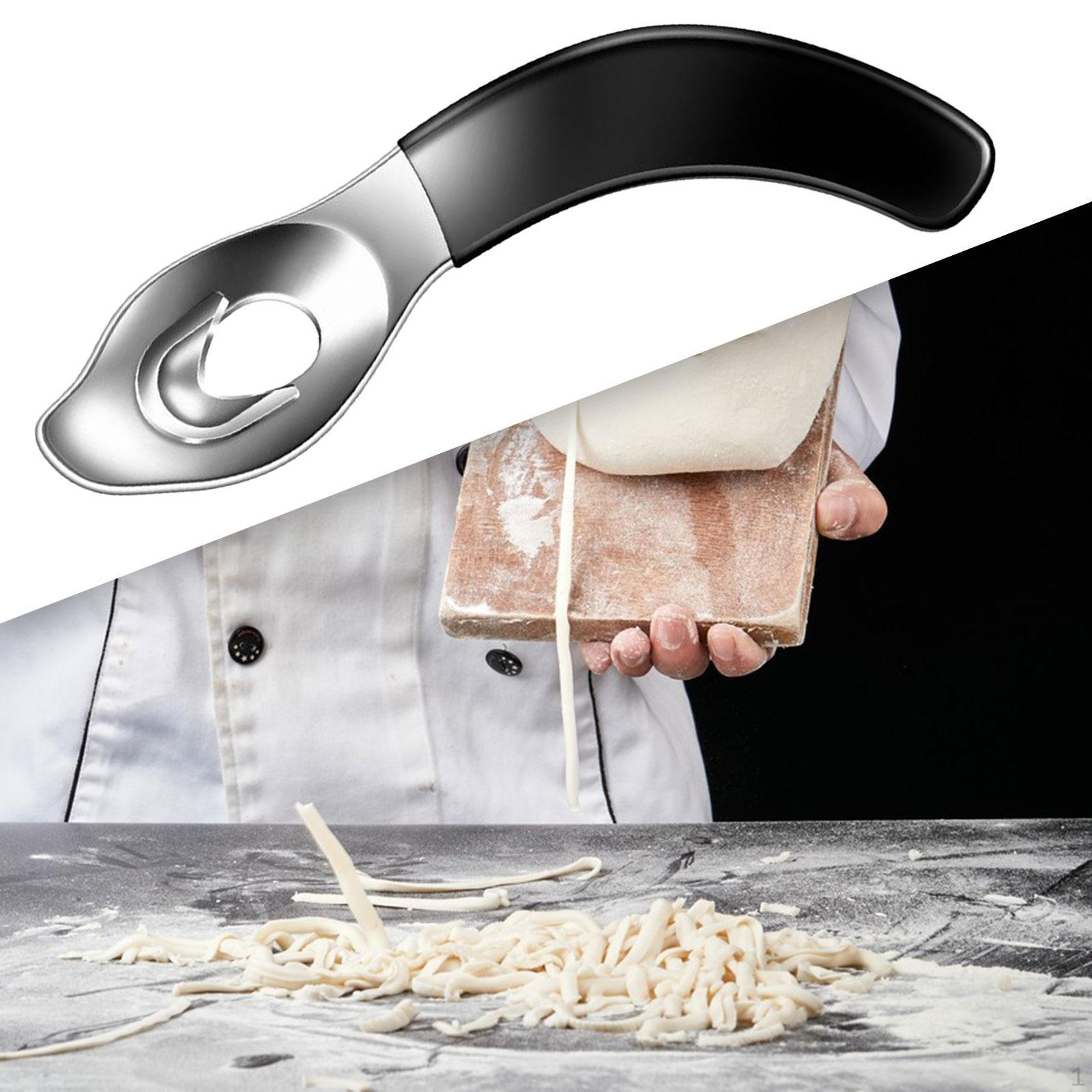 

Китайский резак для лапши из нержавеющей стали, портативный портативный инструмент для приготовления пищи с удобной ручкой