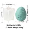 10cm Flower Easter Egg Candle Mould Eggshell Shaped Silicone Candle Making Molds Resin Soap Casting Gifts Home Decor Butterfly