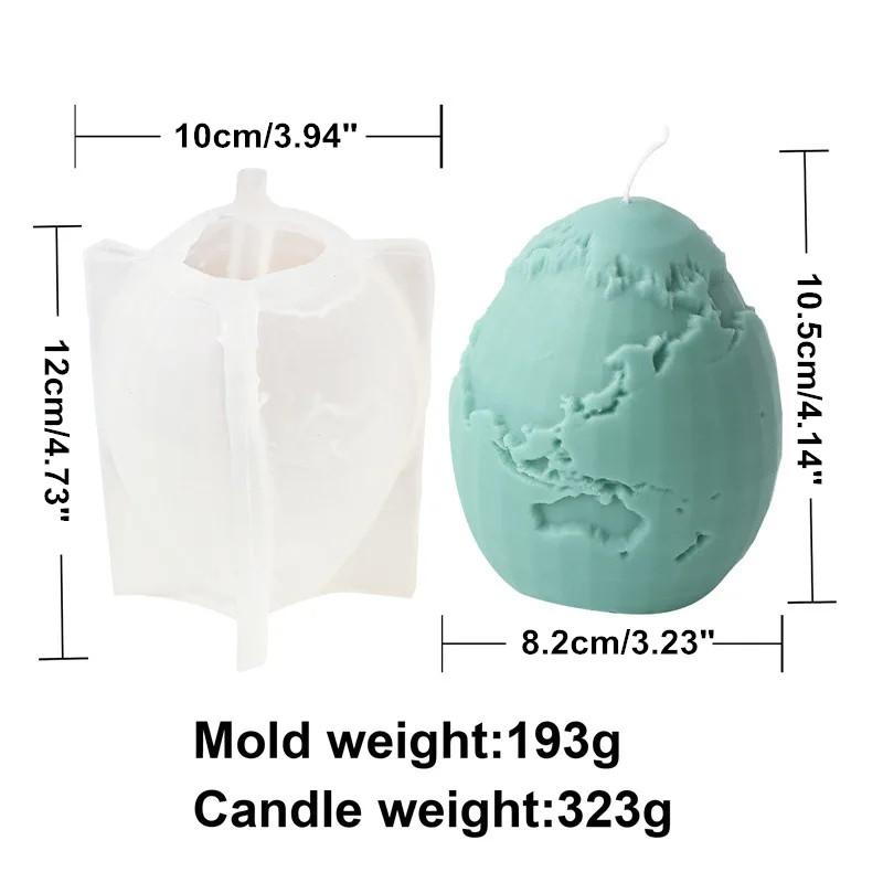 10cm Flower Easter Egg Candle Mould Eggshell Shaped Silicone Candle Making Molds Resin Soap Casting Gifts Home Decor Butterfly