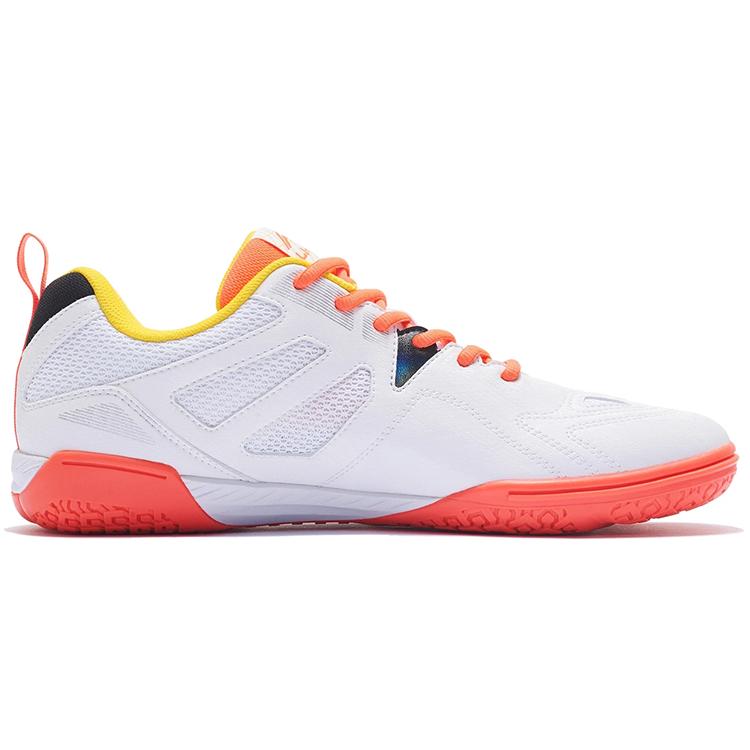 New LiNing Cushioning Anti Slip And Wear Resistant Low Top Training Shoes Unisex White Red Yellow APTT005-2