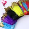 Gilded Silver Tip Goose Feather Lace Trim - DIY Decorative Clothing Accessory