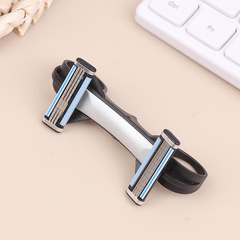 Bald Head Shaver Tool Double-Sided Razor Head Shaving Aid For Smooth Head Haircut Washable Safety Razor Accessory