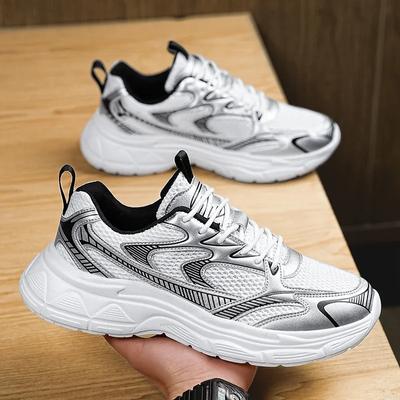 Fashion Summer Men's Casual Sneakers Mesh Breathable Lightweight Classic Dad Shoes Comfortable Non-slip Anti-odor Sports Running Shoe