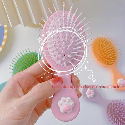  Pettine per Capelli con Cuscino d'Aria Orsetto Cartoon Coreano - Morbido, Carino, Portatile per Ragazze