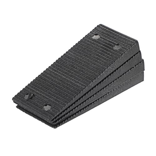 BSTKEY 60-Piece Set of Wedges, PP Adjustment Wedges, Polystyrene Wedges, for Leveling Furniture, Durable, Non-Slip, and Stable, Black, 6-1mm