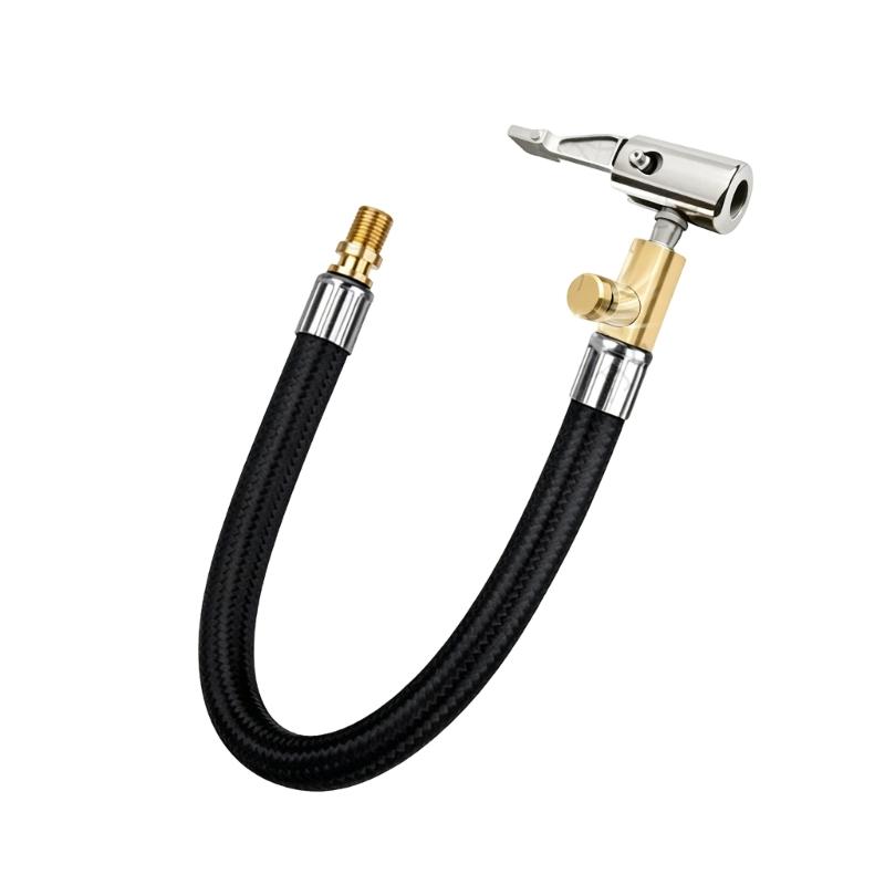 Car Tire Inflatable Pump Extension Tube Adapter Air Inflator Hose Twist Tyre Air Connection Locking Air Chuck