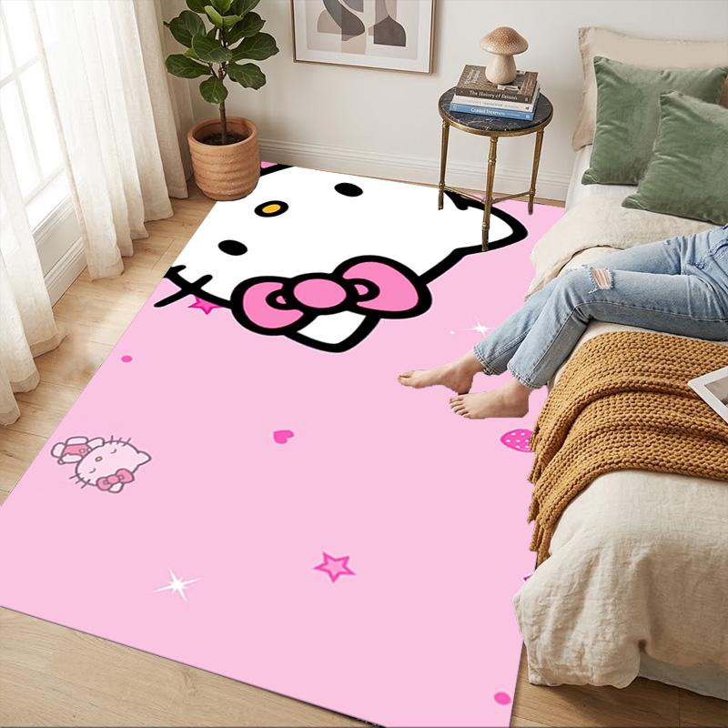 Hello Kitty Living Room Nonslip Area Rug Soft Carpet For Bedroom Game Playroom Sofa Office Home Decor Doormat Christmas Gift C9291158