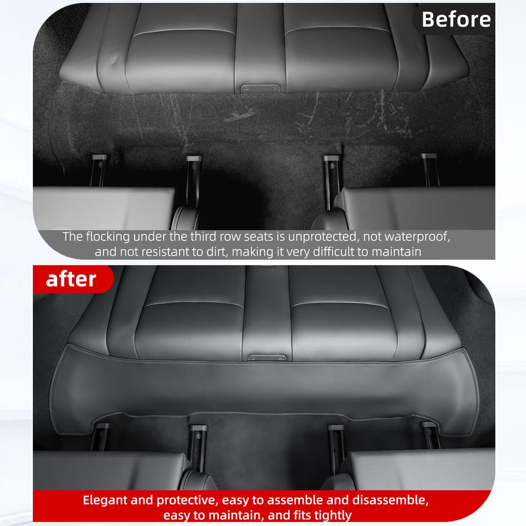 For Tesla Model YL Seat Anti Kick Pad, Protective Pad Under the Third Row Seat of 6-Seater Model YL, Anti Trampling, Accessories