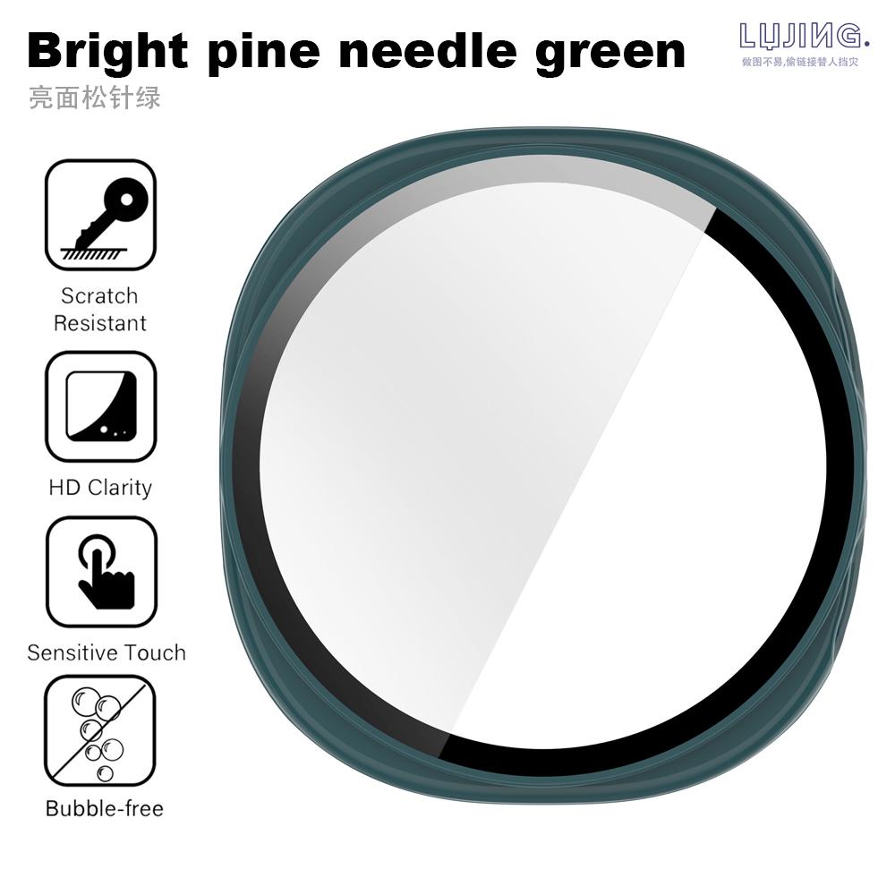 Vidrio+Funda para Samsung Galaxy Watch 8 Classic 46mm 40mm 44mm Protector de Pantalla de Vidrio Templado y Parachoques Protector de PC Duro Accesorios