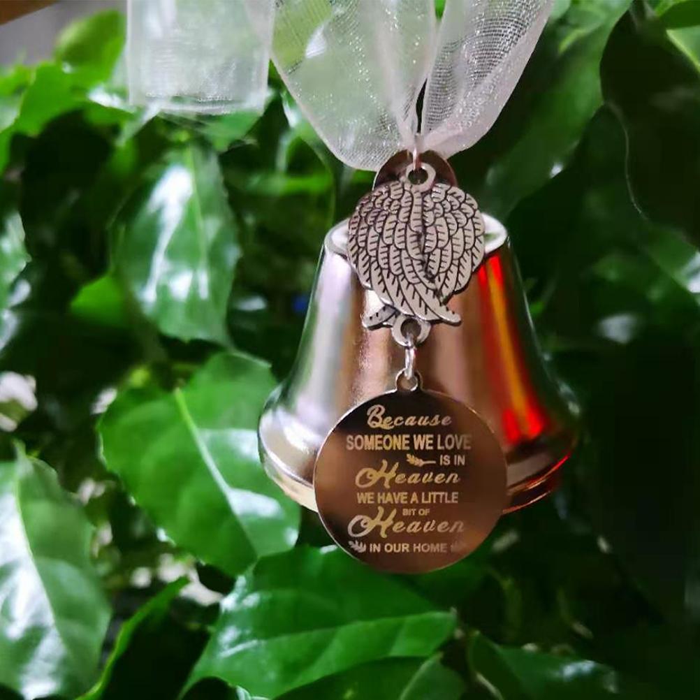Christmas Tree Pendant Bell Wings Ornament Home Decor