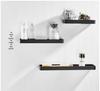 Black Space Aluminum Bathroom Tray - No-Drill, Nail-Free Storage Rack for Toilets and Dressing Tables