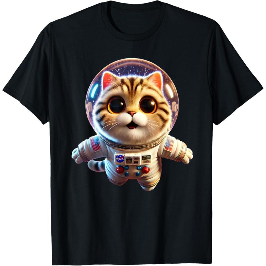 

Cat Astronaut, Space Cat, Funny Planets gift Men Women kids T-Shirt XXXXXL чорний