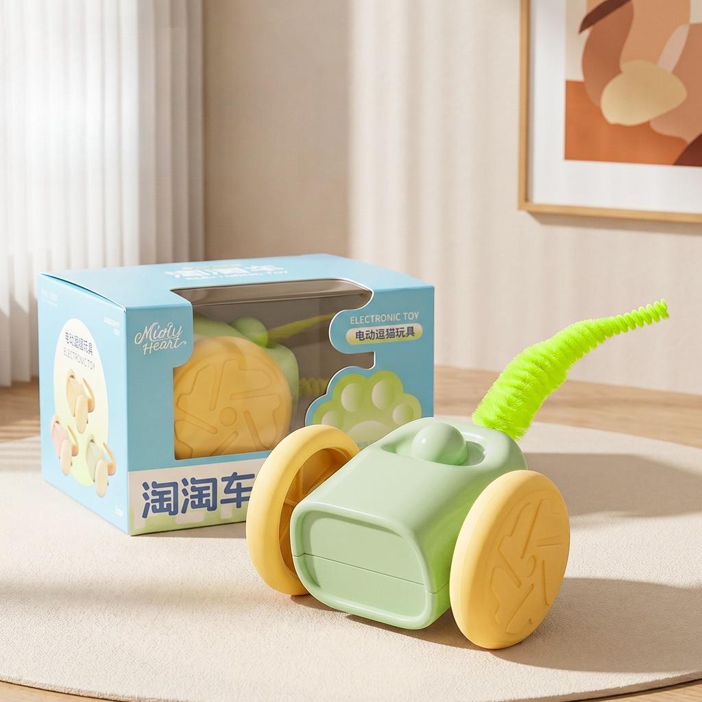 Intelligent Electric Toy Car Taotao - A Cat Self-amusement Device That Entertains and Relaxes Cats. Pet Toy Car.