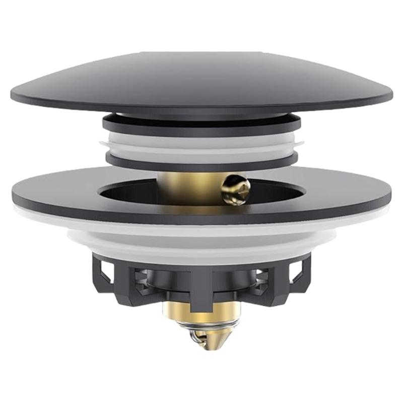 Brass Bathtub Stopper Push Type Bounce Cores Shower Drain Hair Catcher Universals Bath Tub Drain Stoppers Drain Plug
