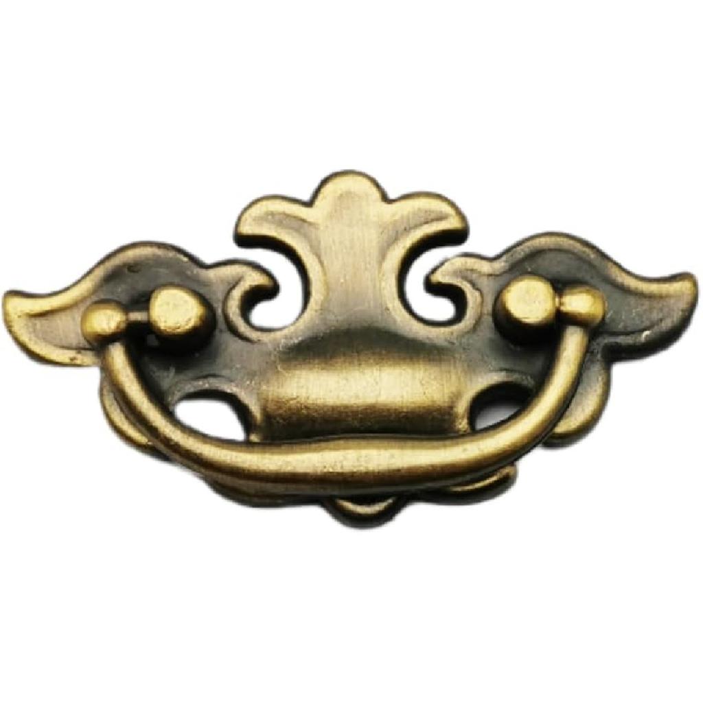 Bronze Drawer Pulls 2.4 Inch Hole Pitch Simple European Hanging Pull, Zinc Alloy Cabinet Hardware for Kitchen and Bathroom Cabinets, Integral Drawer