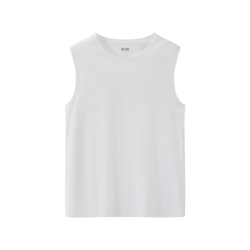 Yiershuang Men s 140-Count Cotton Wide-Shoulder Vest 2XL