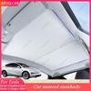 Sunroof Sunshades For Model 3 Highland 2024 Model Y Juniper 2025+ Ice Cloth Buckle Sun Shade Glass Front Rear Skylight