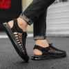 Fashion Summer Men Sandals Women Slippers Weaving Design Beach Sandals Breathable Casual Flat Sandals Outdoor Couples Sandals