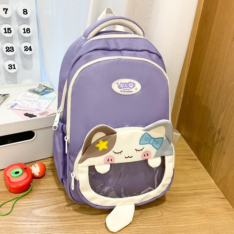 Children's Schoolbag, Primary School Students and Girls Are Cute and High-value Cats, Kindergarten Small Backpacks, Fashionable Backpacks.
