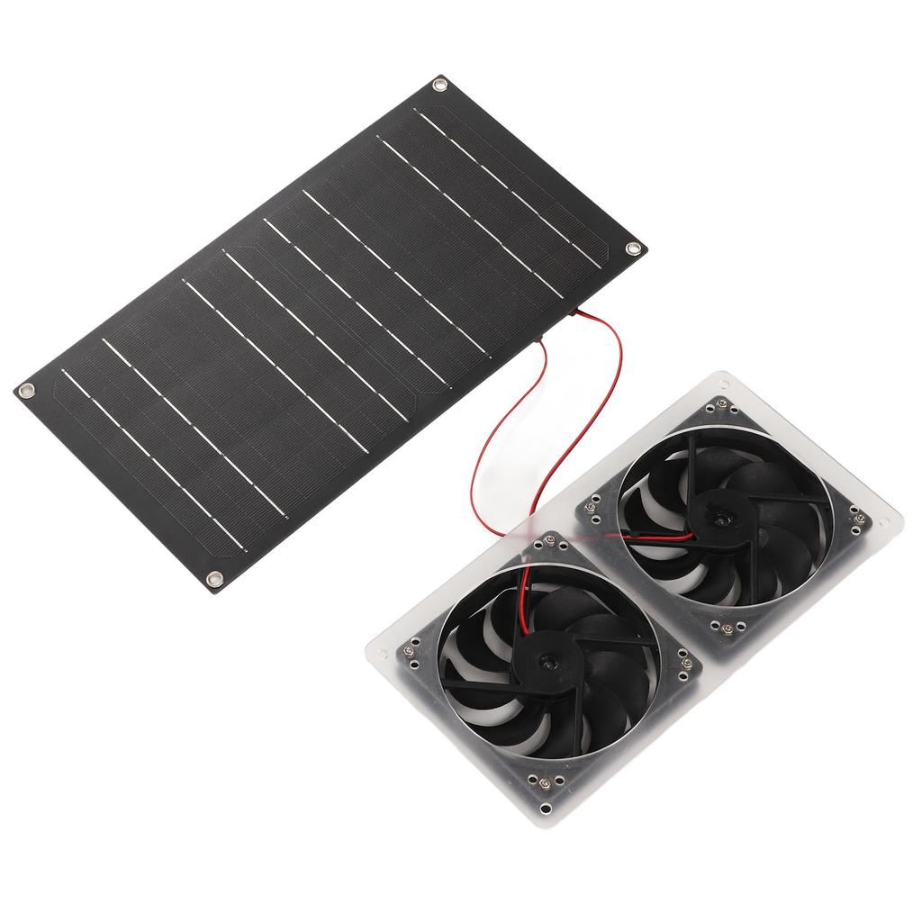 Solar Power Air Extractor Waterproof 100W Solar Generator Double Exhaust Fan for RV Yacht