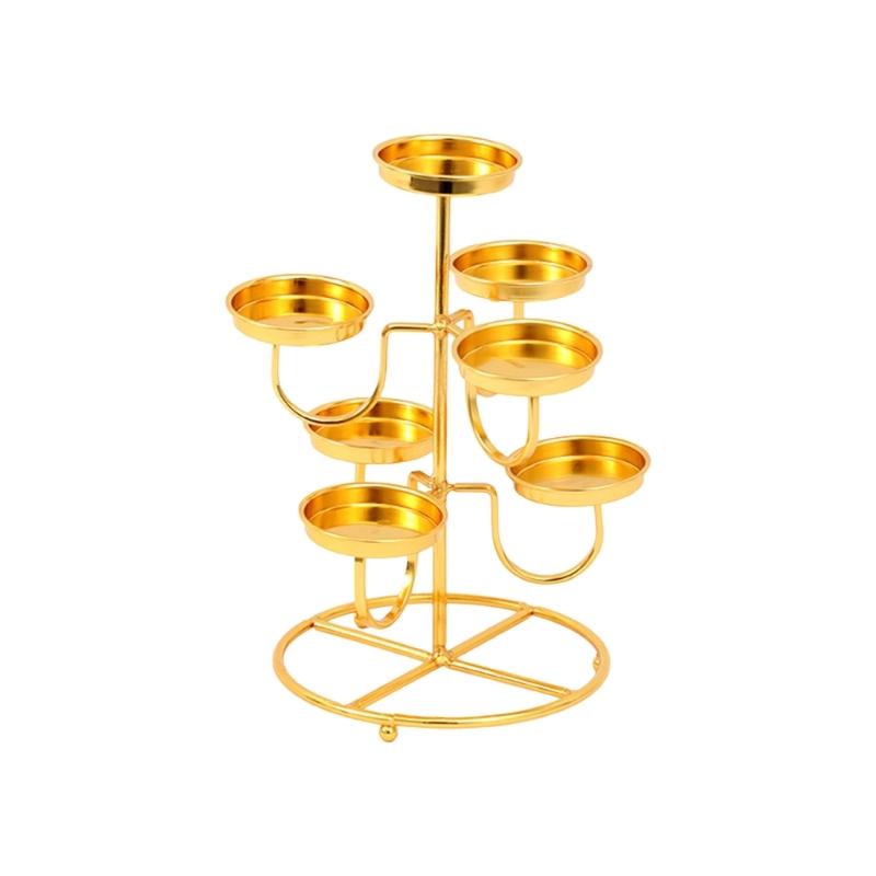 

Decorative Candle Holder 7 Branch Candlesticks Metal Candle Stand for Table Centerpieces Wedding Dinning Party Church 1