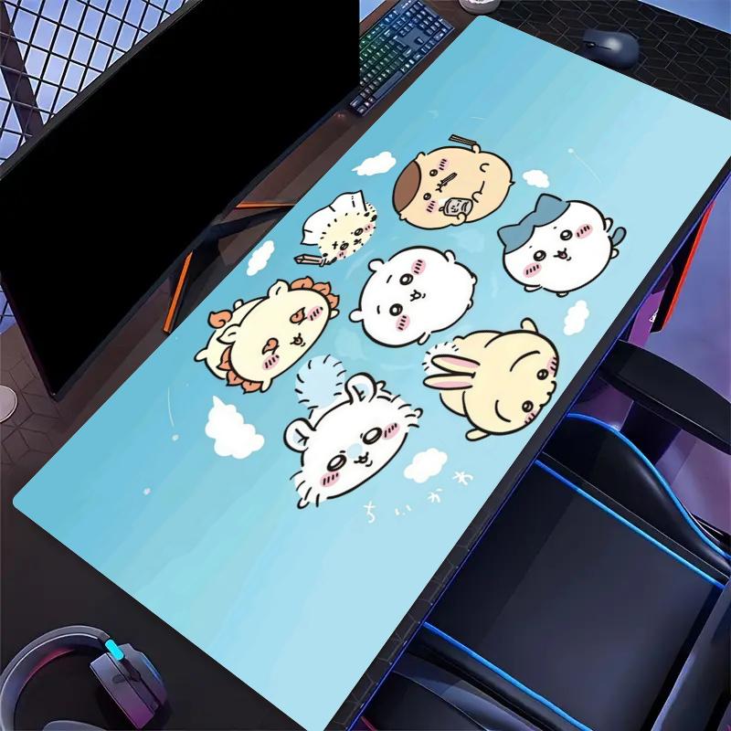 Chiikawa Print  Cushion Non-slip Laptop Tablet Big Mousepad XXL Mat Mini PC Playmat With Lock edge