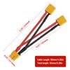 1/2pcs 14AWG XT60 Parallel Battery Connector 2-Male To 1-Female XT-60 Cable Dual Extension Y Splitter Harness Adapter