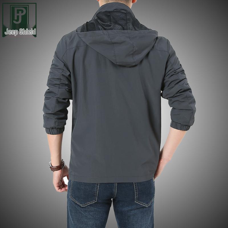 2026 Men's Quick-Drying Windbreaker: Spring/Autumn Outdoor Military-Style Waterproof Jacket