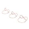 15PCS Table Number Holders Glasses Shape Multifunctional Slick Finish Iron Wire Picture Holder