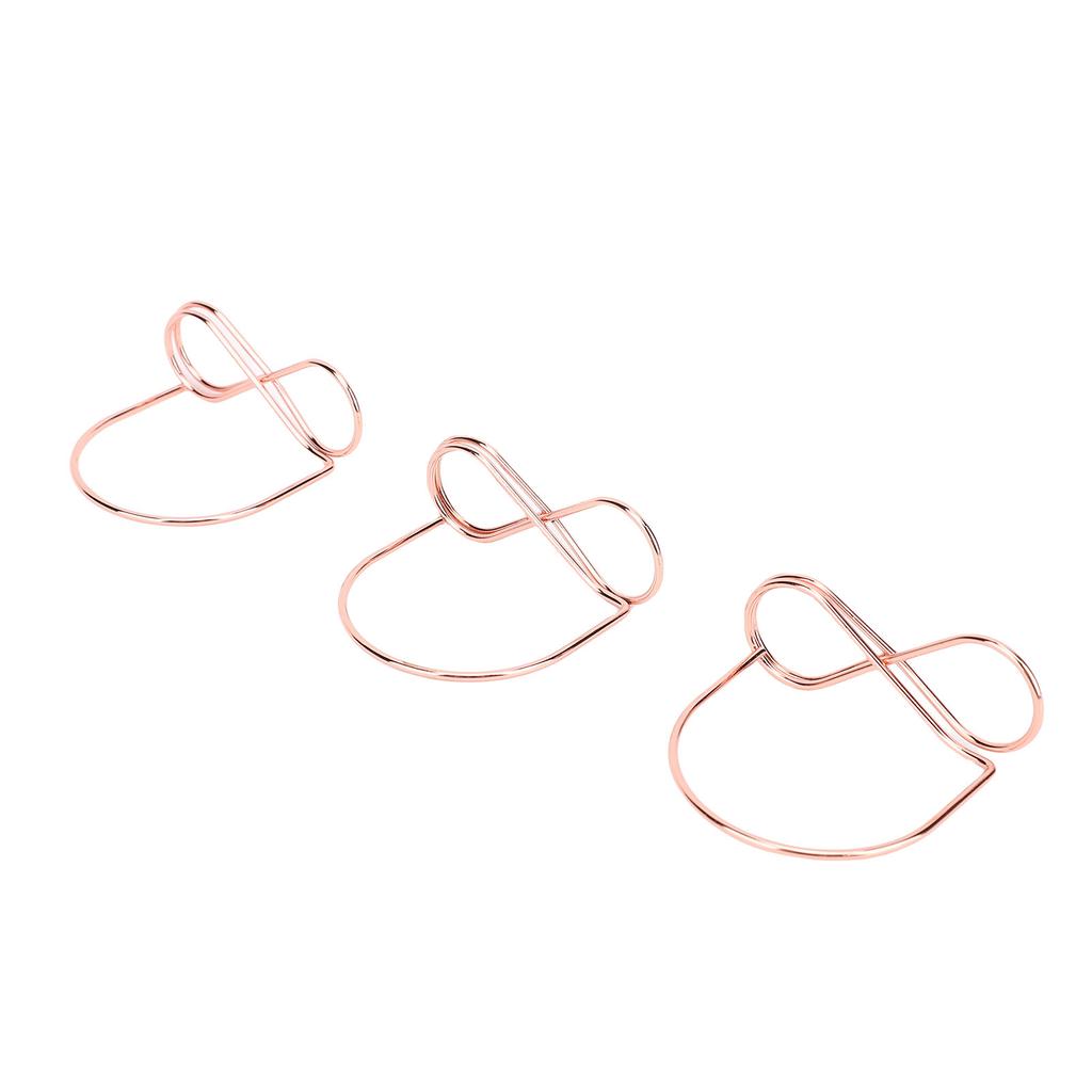 15PCS Table Number Holders Glasses Shape Multifunctional Slick Finish Iron Wire Picture Holder