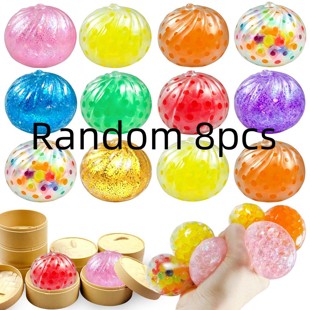 Bolas Antiestrés Blanditas de Empanadilla de Colores Juguetes Sensoriales Fidget Comida de Simulación Juguete para Apretar Color Aleatorio